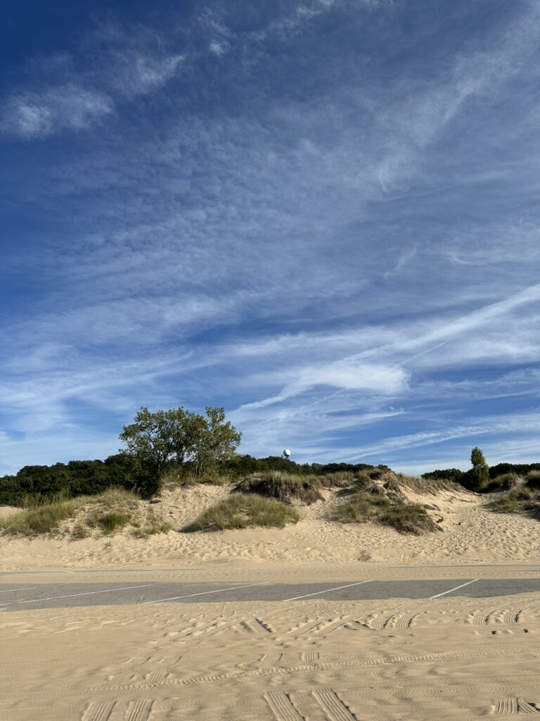 dunes at oval beach lake michigan