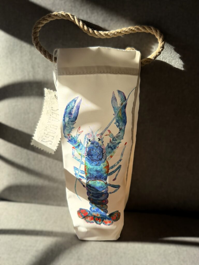 seabags bue lobster wine tote