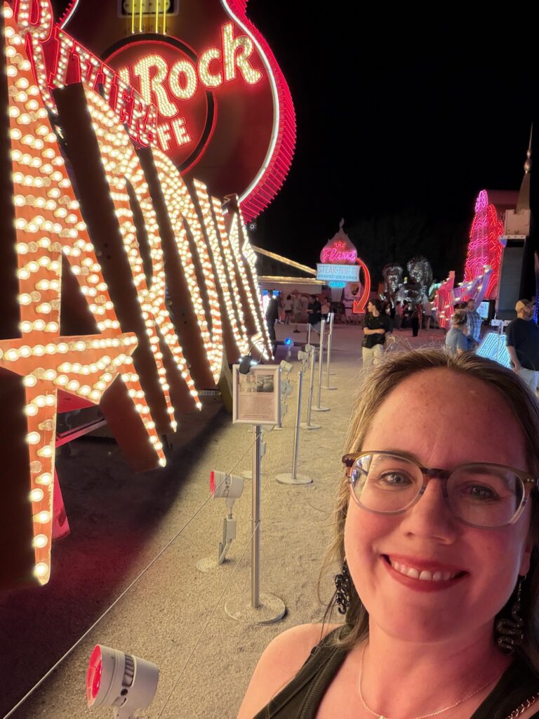 eileen at stardust sign in neown msueum las vegas