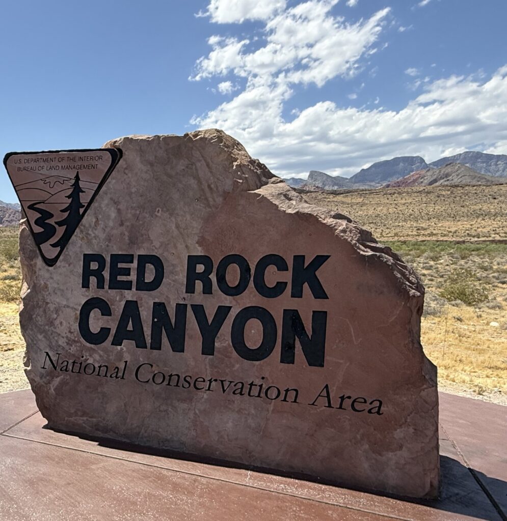red rock conversation area sign enterance